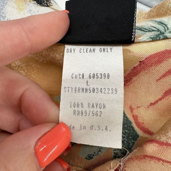 Garth Brooks Vintage 90s Hawaiian Shirt Two Pina Coladas Patch Size L Body Code - Picture 8 of 12